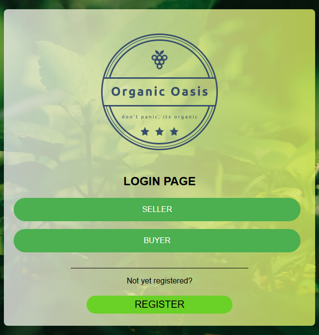 Organic Oasis E-Commerce